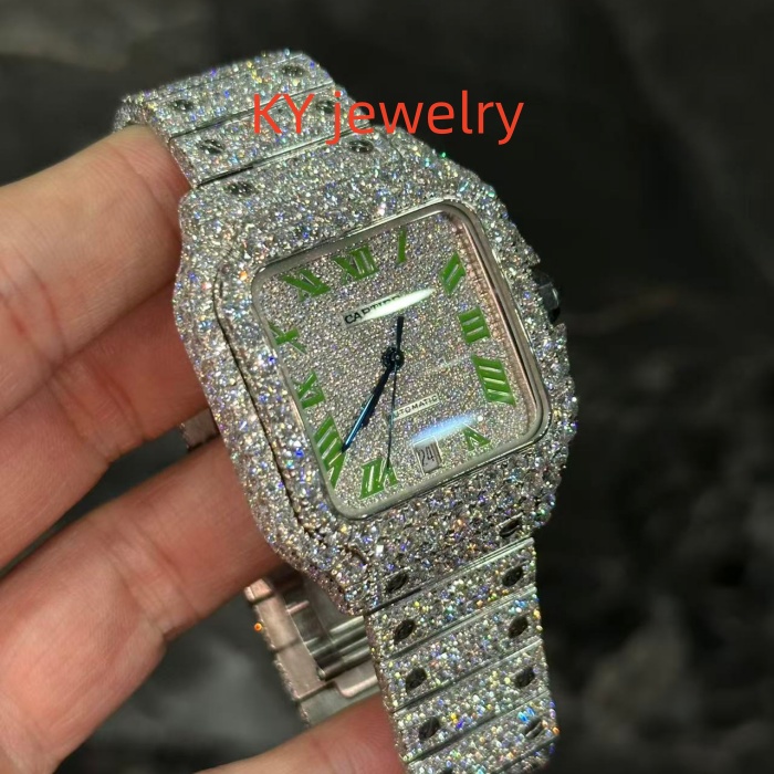 VVS Lab D color Cartier Santos WSSA0009
