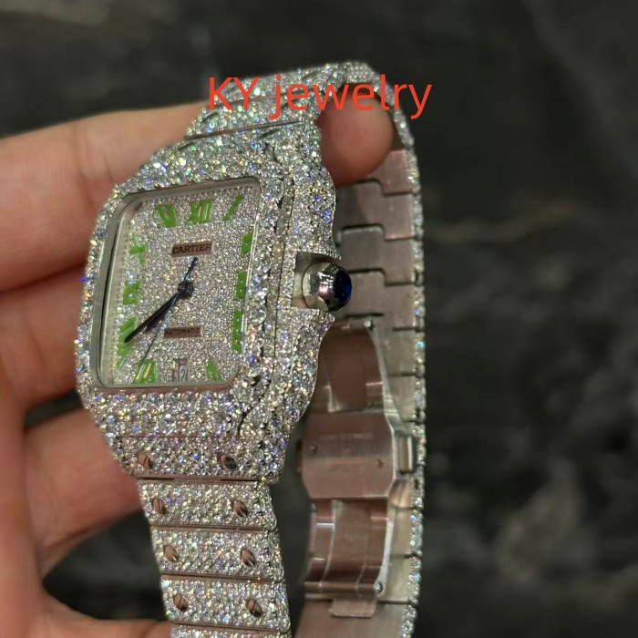VVS Lab D color Cartier Santos WSSA0009