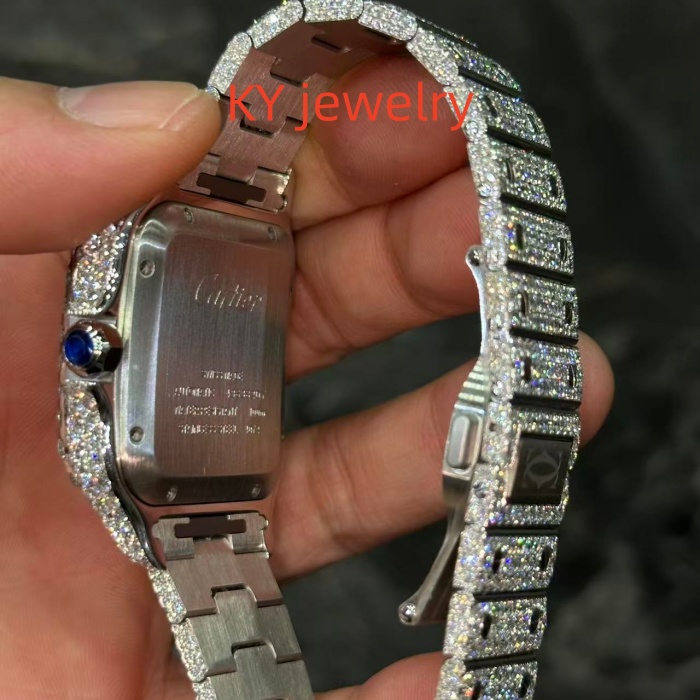 VVS Lab D color Cartier Santos WSSA0009