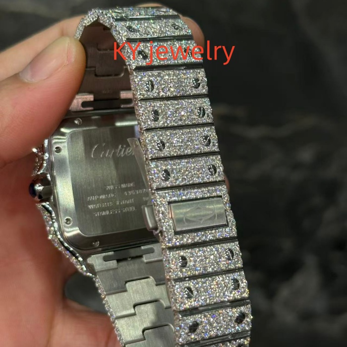 VVS Lab D color Cartier Santos WSSA0009