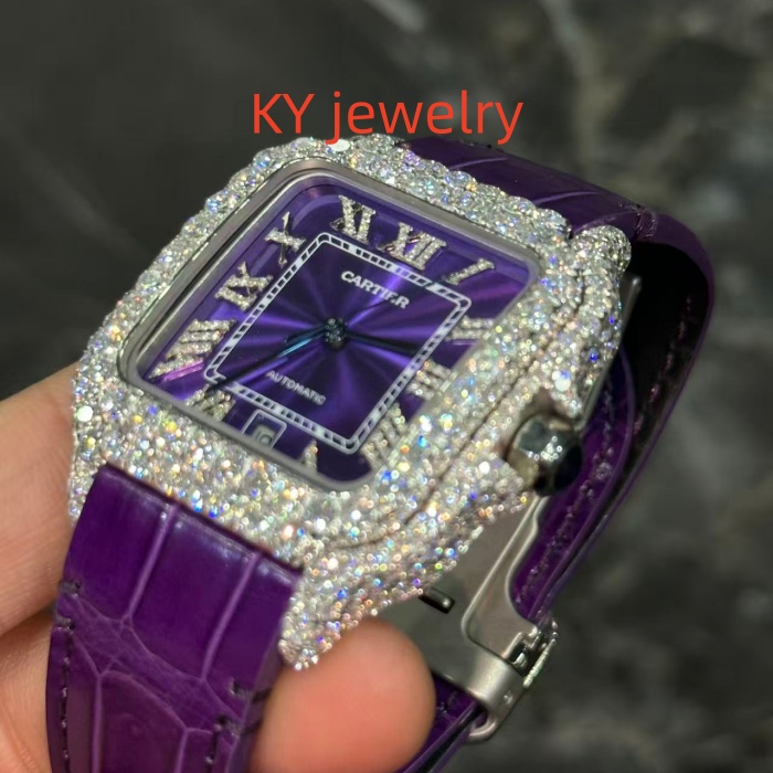 VVS Lab D color Cartier Santos WSSA0009