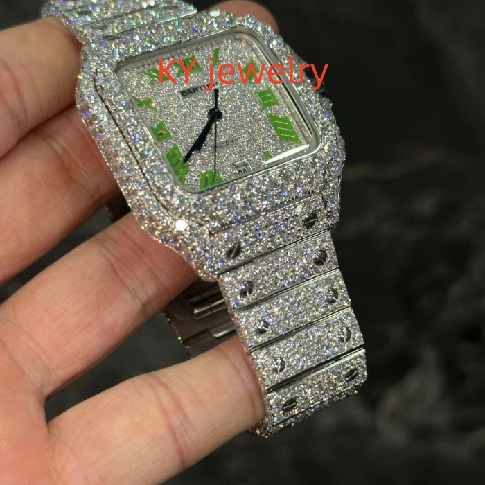 VVS Lab D color Cartier Santos WSSA0009