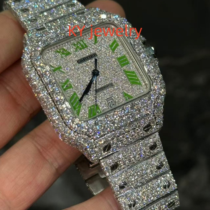 VVS Lab D color Cartier Santos WSSA0009