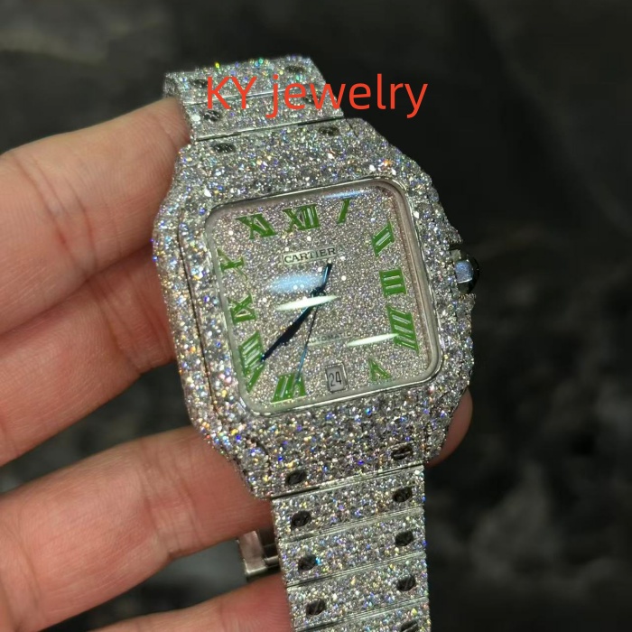 VVS Lab D color Cartier Santos WSSA0009