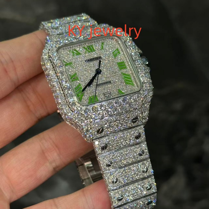 VVS Lab D color Cartier Santos WSSA0009