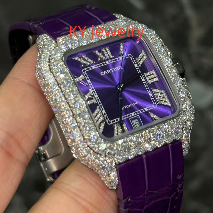 VVS Lab D color Cartier Santos WSSA0009