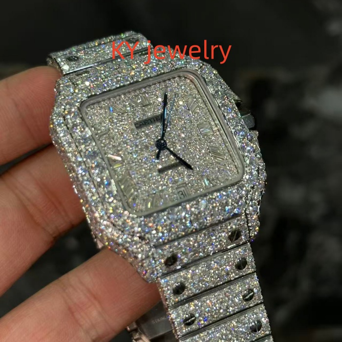 VVS Lab D color Cartier Santos WSSA0009