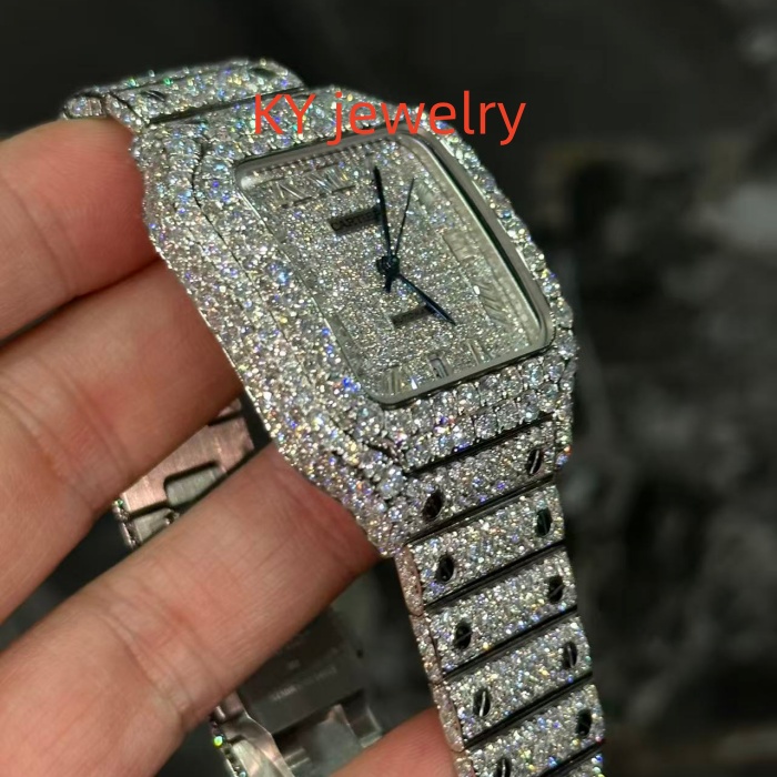 VVS Lab D color Cartier Santos WSSA0009