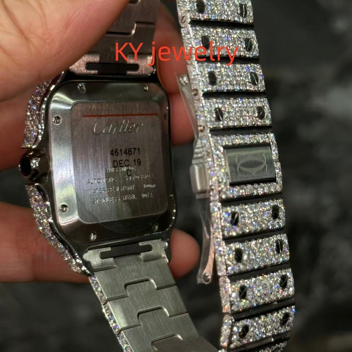 VVS Lab D color Cartier Santos WSSA0009