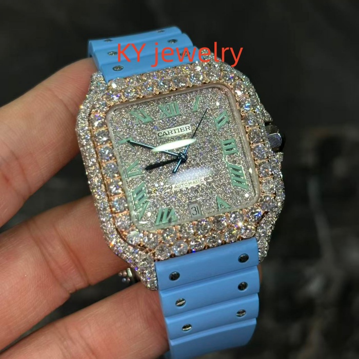 VVS Lab D color Cartier Santos WSSA0009