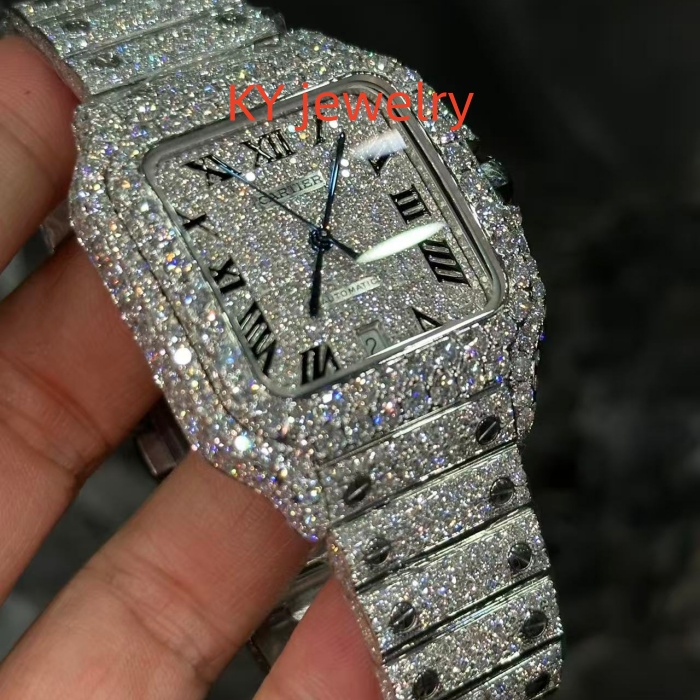 VVS Lab D color Cartier Santos WSSA0009