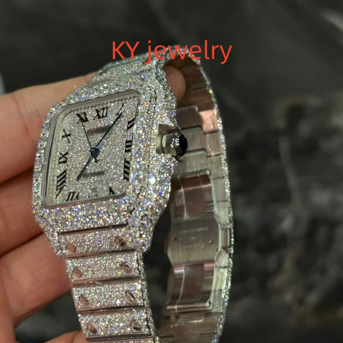 VVS Lab D color Cartier Santos WSSA0009