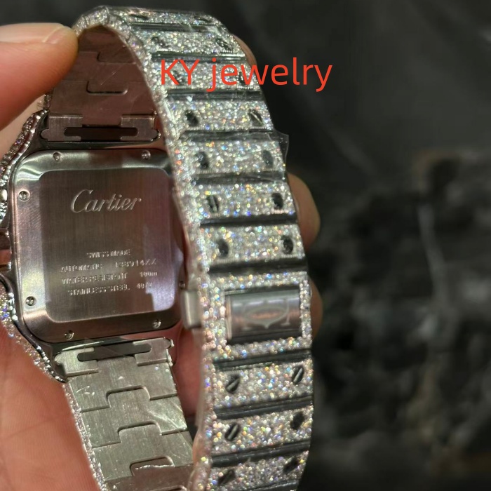 VVS Lab D color Cartier Santos WSSA0009